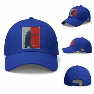 Idaho Shoots Back Vintage Pop Art Poster Style Graphic Baseball Cap TS02 Baseball Cap Universal Fit Royal Blue Print Your Wear