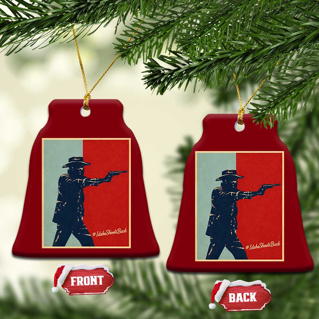 Idaho Shoots Back Vintage Pop Art Poster Style Graphic Ceramic Ornament TS02 Print Your Wear