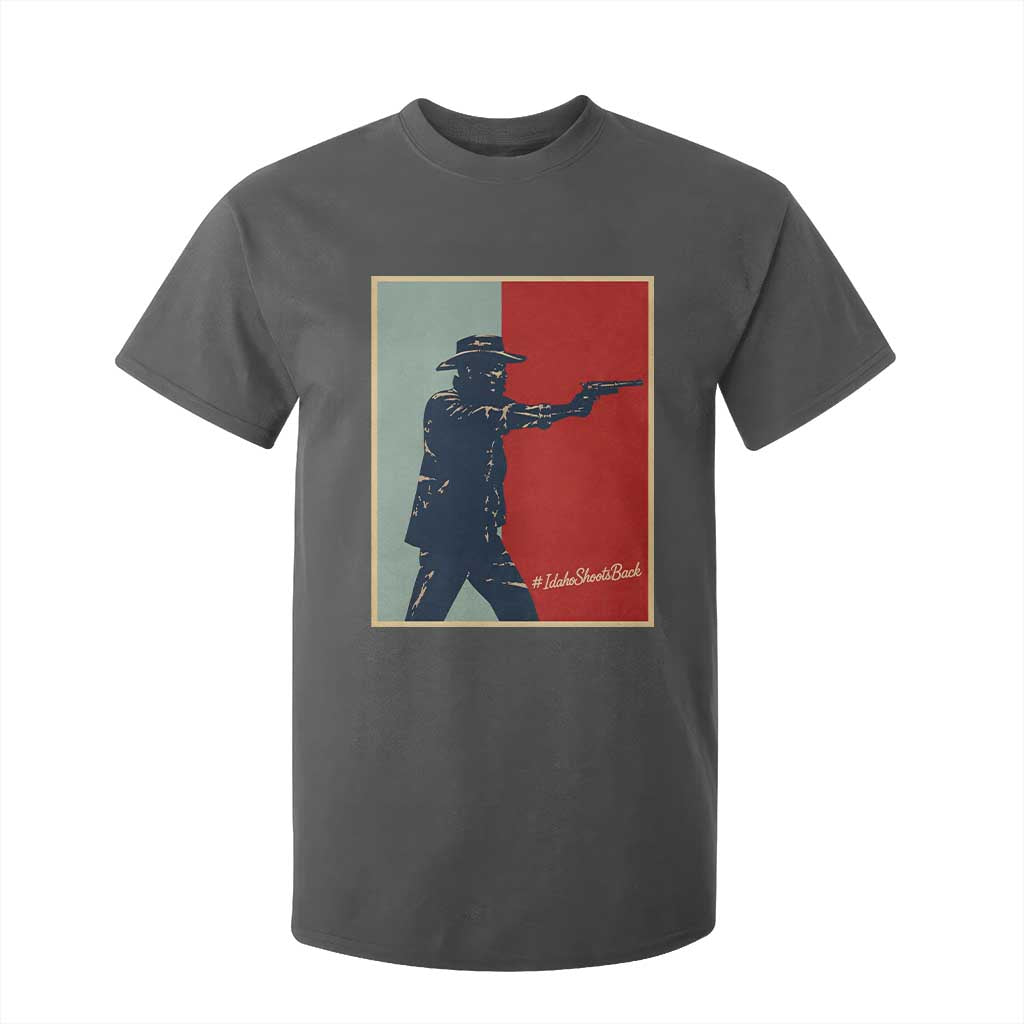Idaho Shoots Back Vintage Pop Art Poster Style Graphic T Shirt For Kid TS02 Dark Heather Print Your Wear