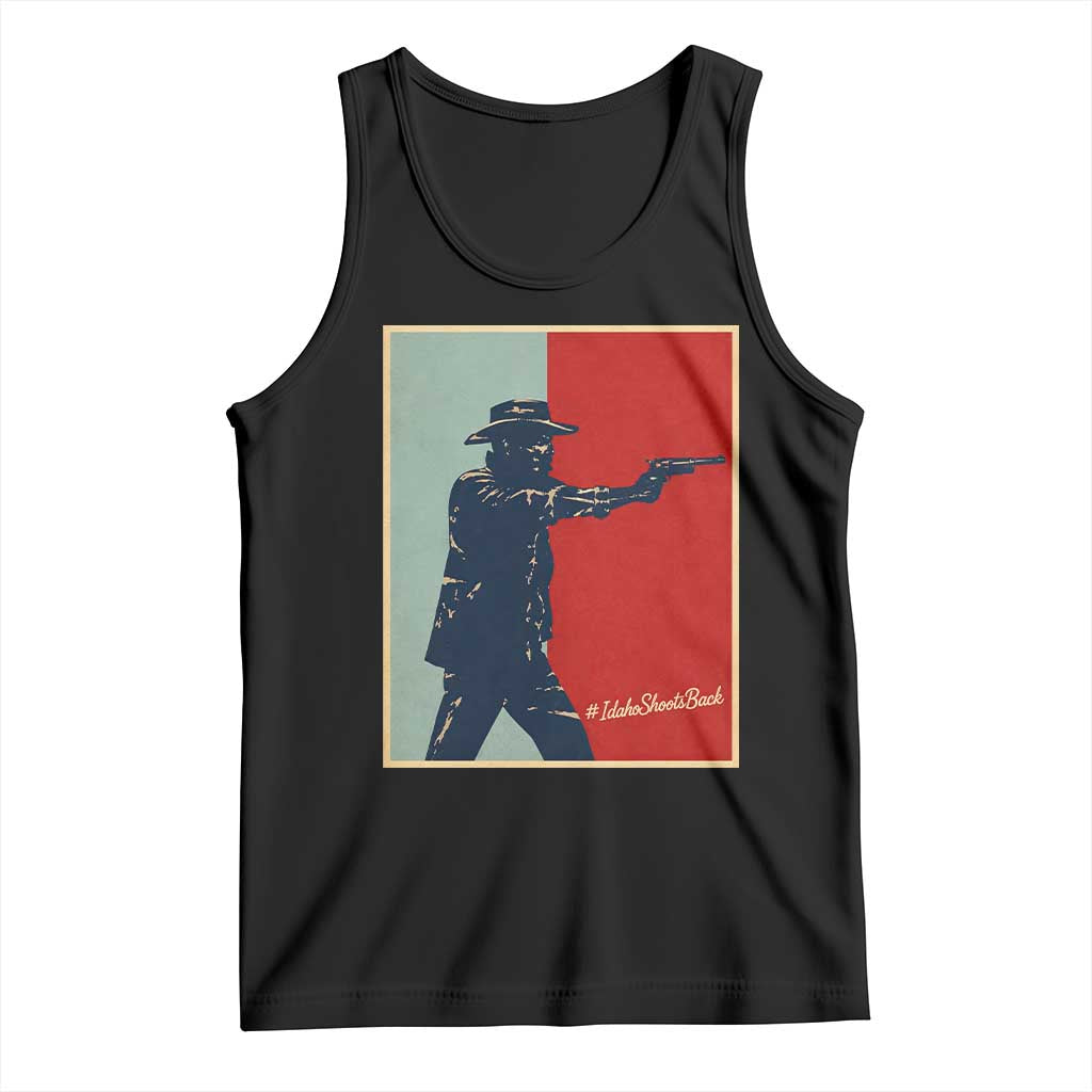 Idaho Shoots Back Vintage Pop Art Poster Style Graphic Tank Top TS02 Black Print Your Wear