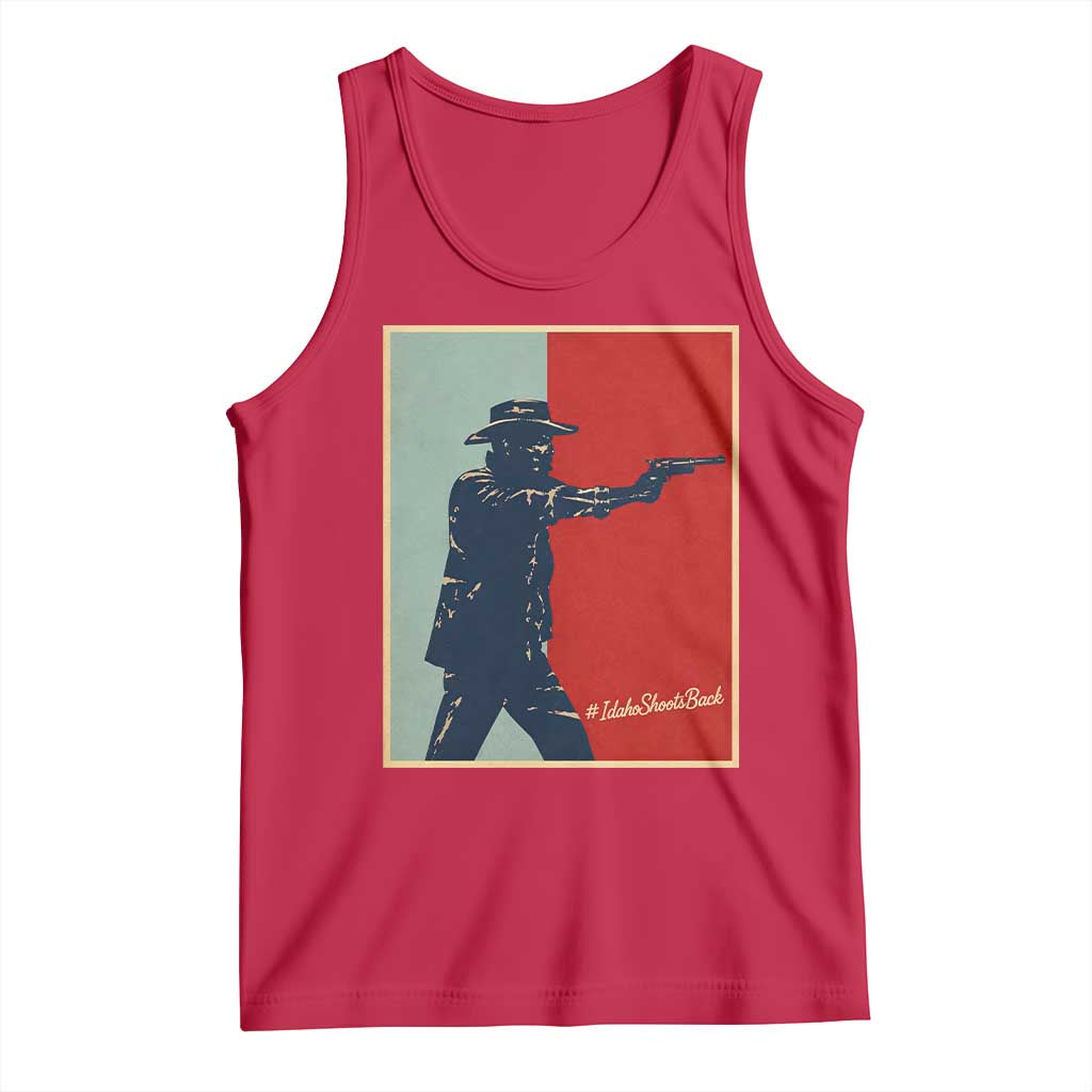 Idaho Shoots Back Vintage Pop Art Poster Style Graphic Tank Top TS02 Red Print Your Wear