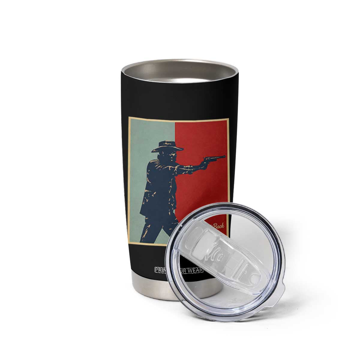 Idaho Shoots Back Vintage Pop Art Poster Style Graphic Tumbler Cup TS02 Print Your Wear