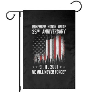 Remember Honor Unite 9 11 Memorial 25th Anniversary Garden Flag We Will Never Forget Patriotic American Flag