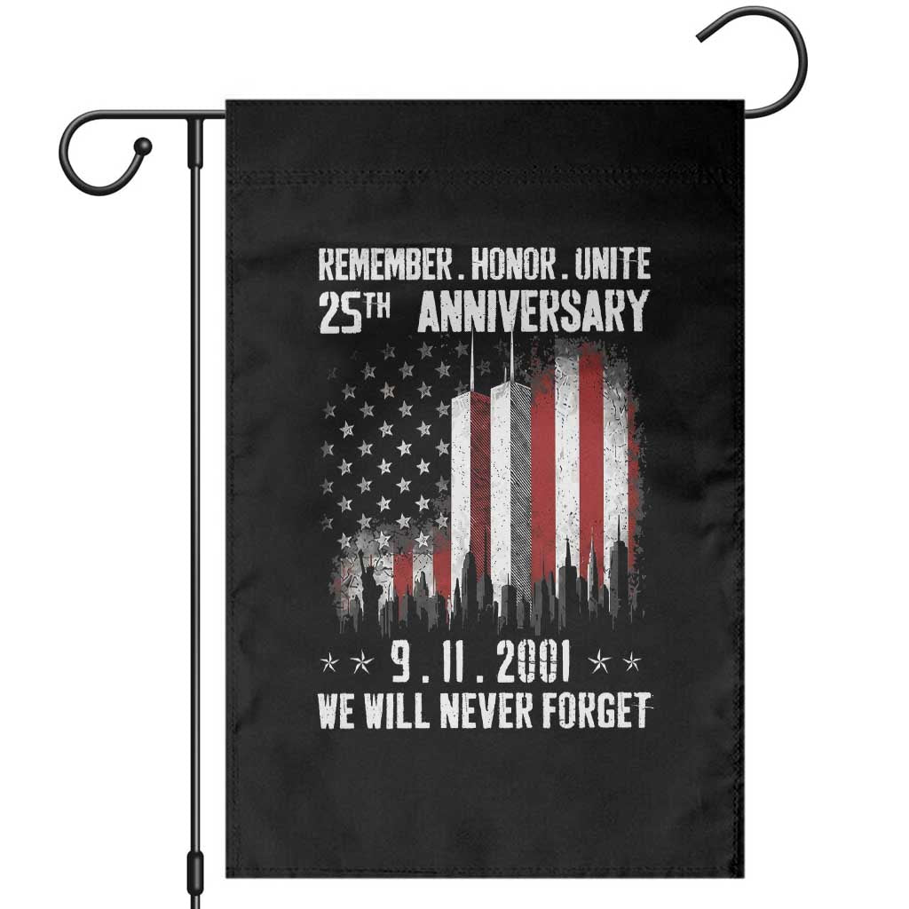 Remember Honor Unite 9 11 Memorial 25th Anniversary Garden Flag We Will Never Forget Patriotic American Flag
