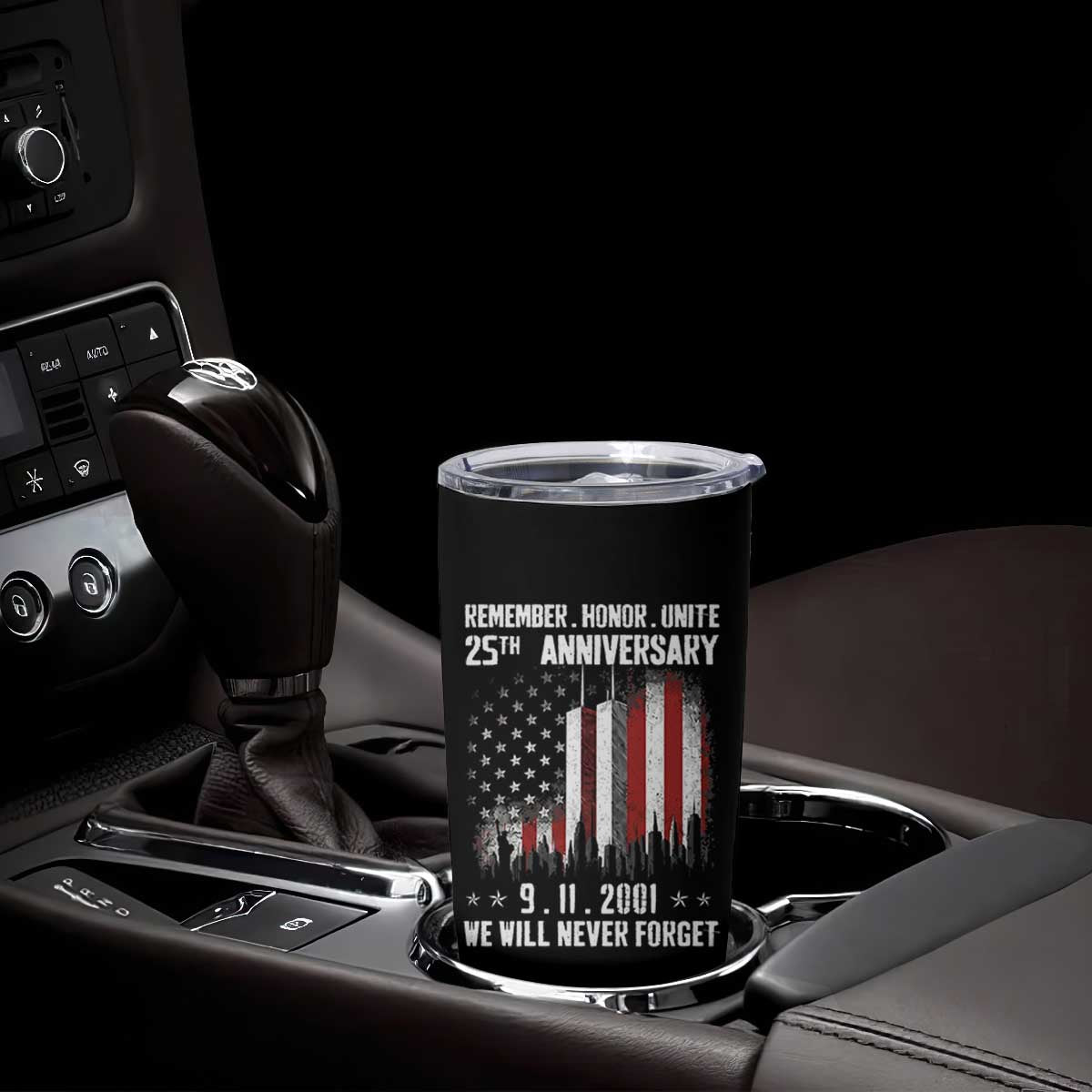 Remember Honor Unite 9 11 Memorial 25th Anniversary Tumbler Cup We Will Never Forget Patriotic American Flag