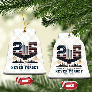 Patriotic Soaring Bald Eagle 9 11 Memorial 25th Anniversary Ceramic Ornament 25 Years 2021 2026 Never Forget TS02 Print Your Wear