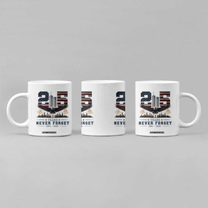 Patriotic Soaring Bald Eagle 9 11 Memorial 25th Anniversary Coffee Mug 25 Years 2021 2026 Never Forget