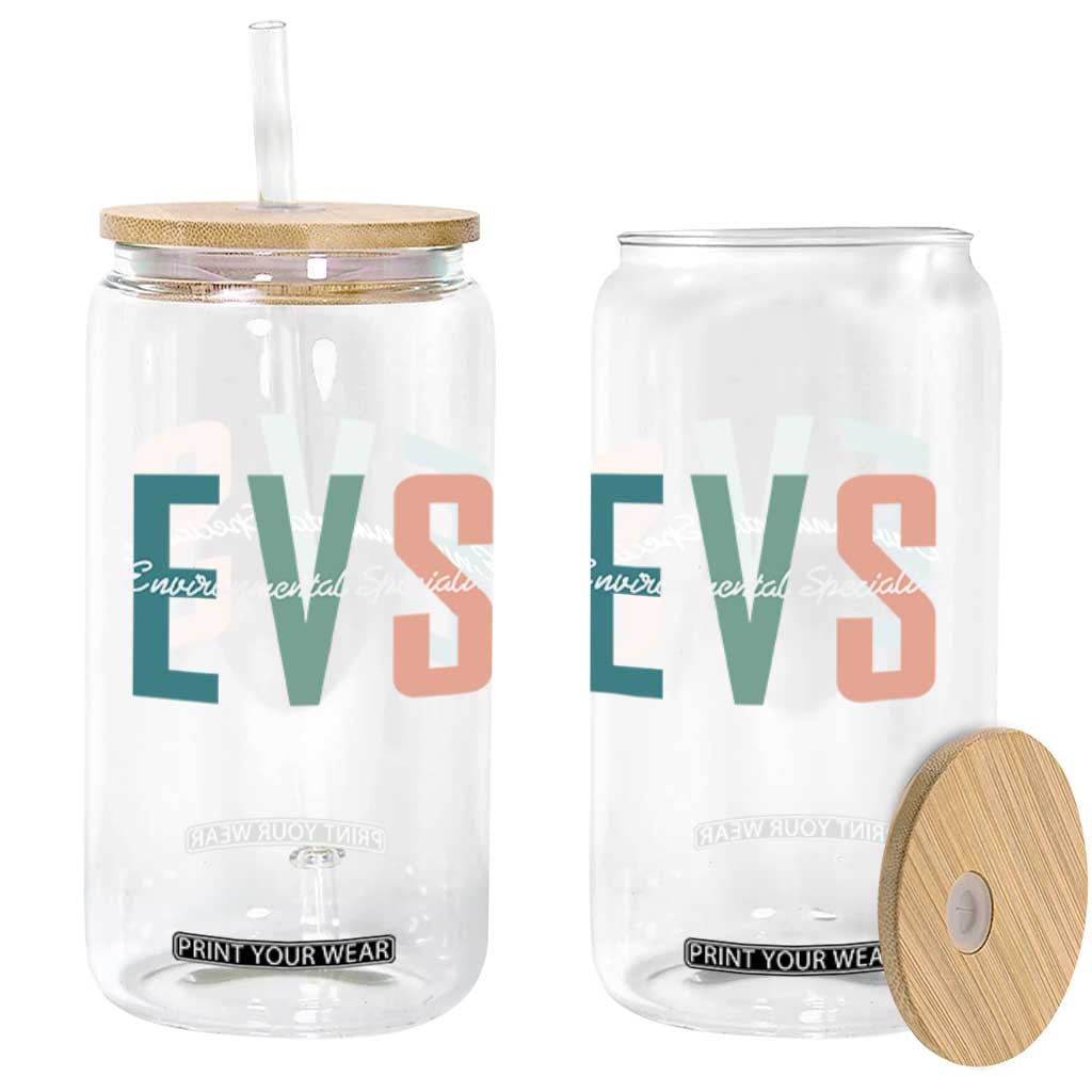 Environmental Services Specialist EVS Week Appreciation Gift Glass Can Proud EVS Team Member