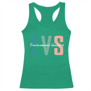 Environmental Services Specialist EVS Week Appreciation Gift Racerback Tank Top Proud EVS Team Member
