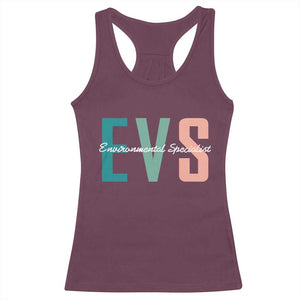 Environmental Services Specialist EVS Week Appreciation Gift Racerback Tank Top Proud EVS Team Member