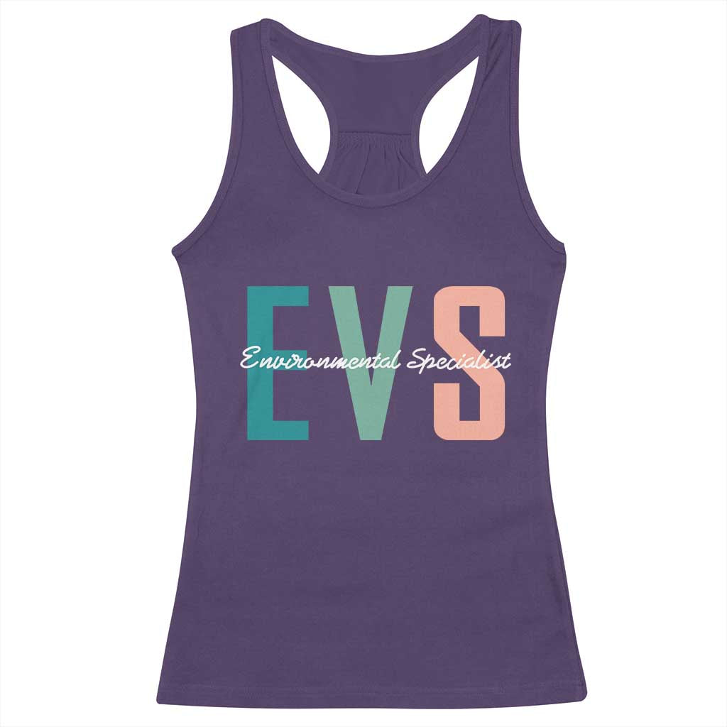Environmental Services Specialist EVS Week Appreciation Gift Racerback Tank Top Proud EVS Team Member