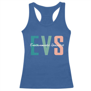 Environmental Services Specialist EVS Week Appreciation Gift Racerback Tank Top Proud EVS Team Member