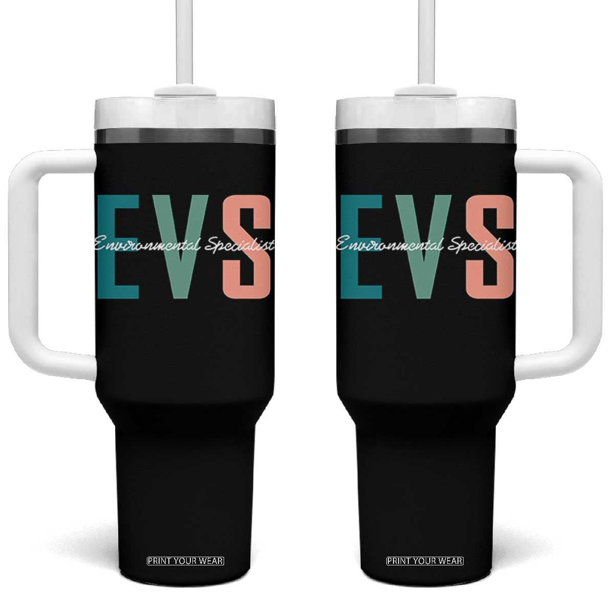 Environmental Services Specialist EVS Week Appreciation Gift Tumbler With Handle Proud EVS Team Member