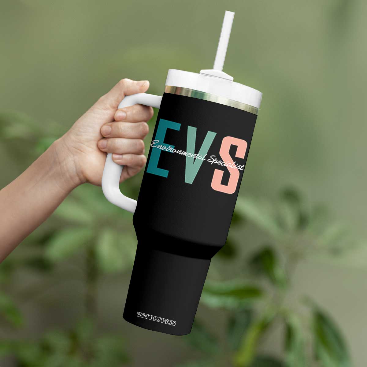 Environmental Services Specialist EVS Week Appreciation Gift Tumbler With Handle Proud EVS Team Member