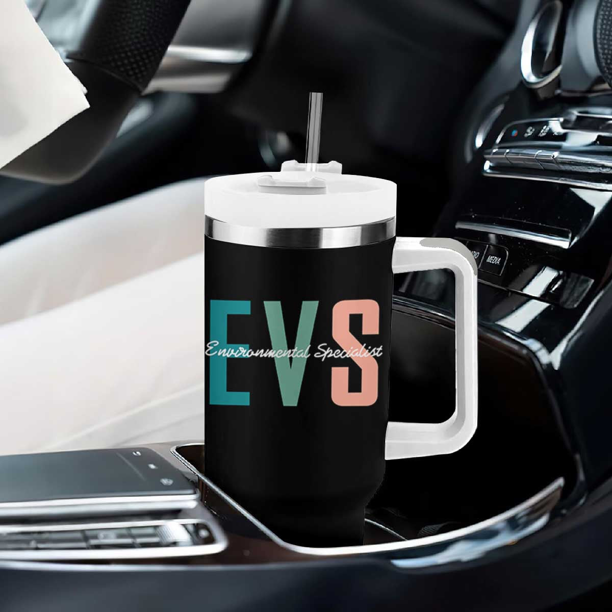 Environmental Services Specialist EVS Week Appreciation Gift Tumbler With Handle Proud EVS Team Member