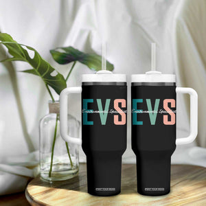 Environmental Services Specialist EVS Week Appreciation Gift Tumbler With Handle Proud EVS Team Member