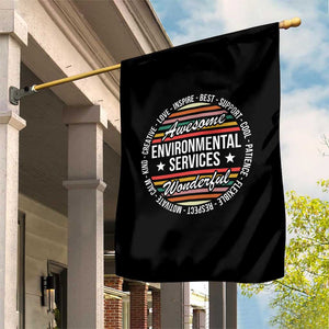 Awesome Environmental Services EVS Appreciation Gift Garden Flag Healthcare Housekeeping Team Pride