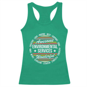 Awesome Environmental Services EVS Appreciation Gift Racerback Tank Top Healthcare Housekeeping Team Pride