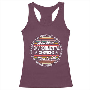 Awesome Environmental Services EVS Appreciation Gift Racerback Tank Top Healthcare Housekeeping Team Pride