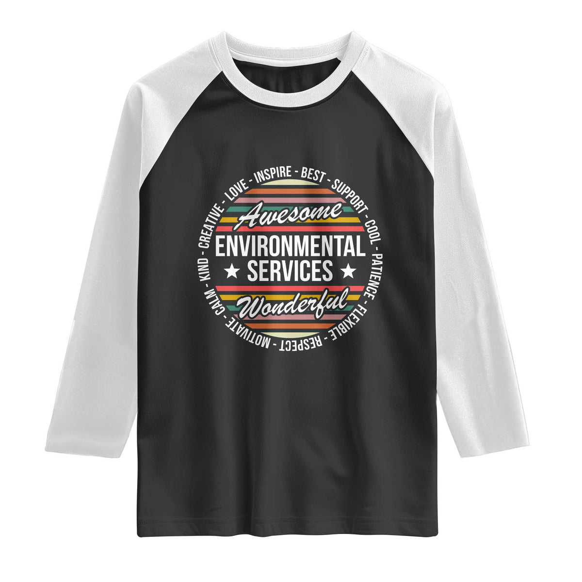 Awesome Environmental Services EVS Appreciation Gift Raglan Shirt Healthcare Housekeeping Team Pride
