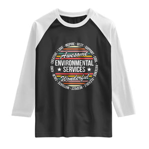 Awesome Environmental Services EVS Appreciation Gift Raglan Shirt Healthcare Housekeeping Team Pride