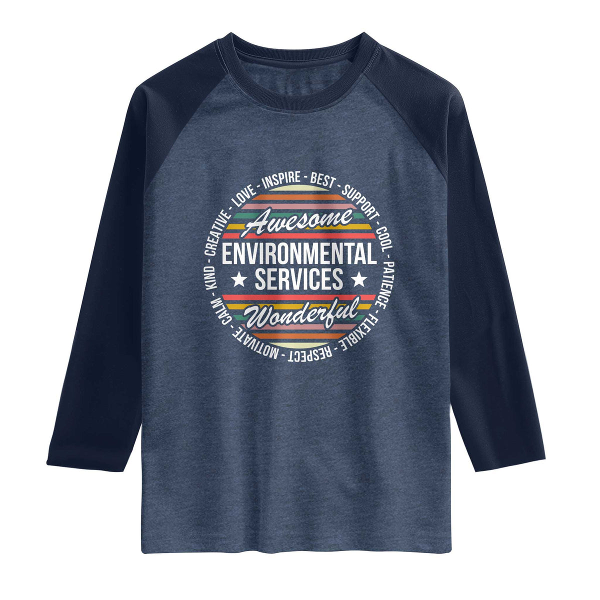 Awesome Environmental Services EVS Appreciation Gift Raglan Shirt Healthcare Housekeeping Team Pride