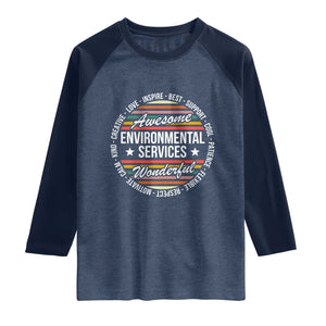 Awesome Environmental Services EVS Appreciation Gift Raglan Shirt Healthcare Housekeeping Team Pride