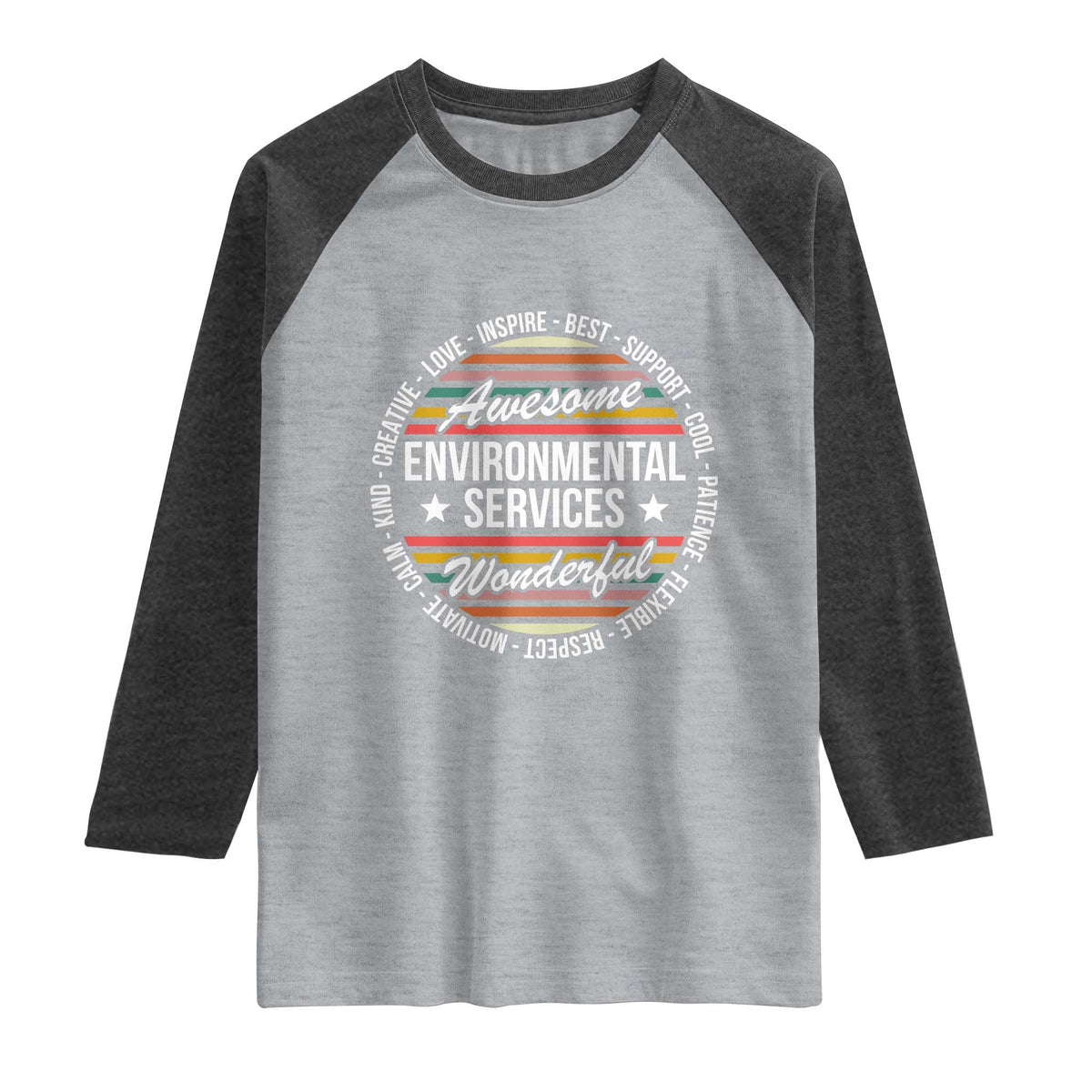 Awesome Environmental Services EVS Appreciation Gift Raglan Shirt Healthcare Housekeeping Team Pride