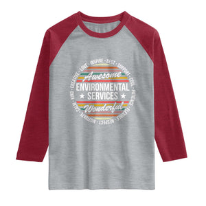 Awesome Environmental Services EVS Appreciation Gift Raglan Shirt Healthcare Housekeeping Team Pride