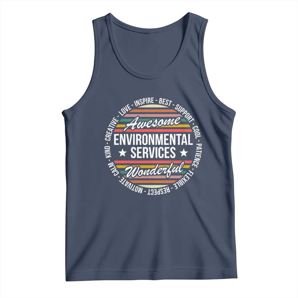Awesome Environmental Services EVS Appreciation Gift Tank Top Healthcare Housekeeping Team Pride