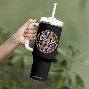 Awesome Environmental Services EVS Appreciation Gift Tumbler With Handle Healthcare Housekeeping Team Pride