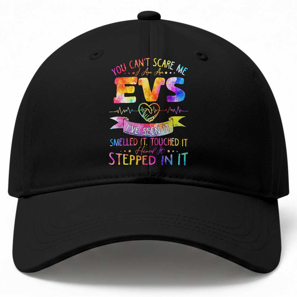 You Can't Scare Me I Am An EVS Specialist Baseball Cap Funny Environmental Services Appreciation Gift