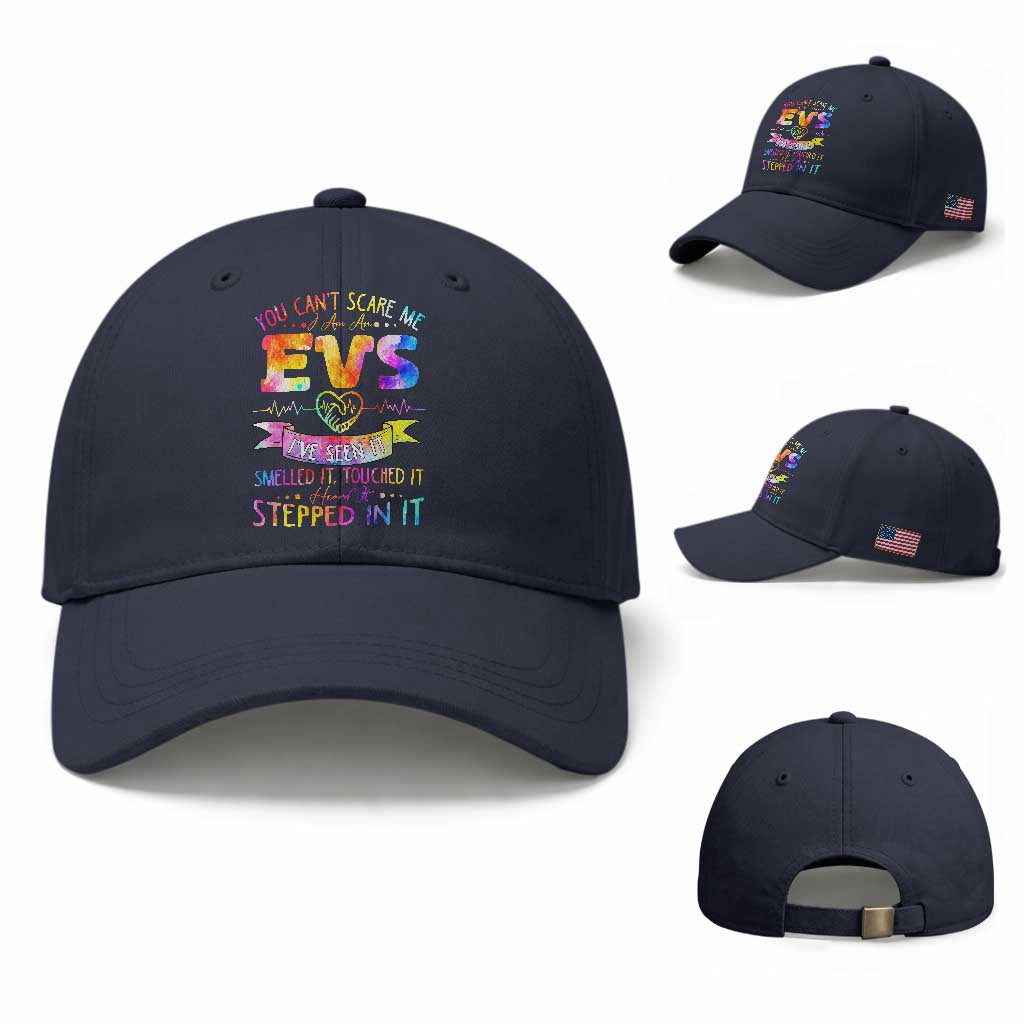 You Can't Scare Me I Am An EVS Specialist Baseball Cap Funny Environmental Services Appreciation Gift