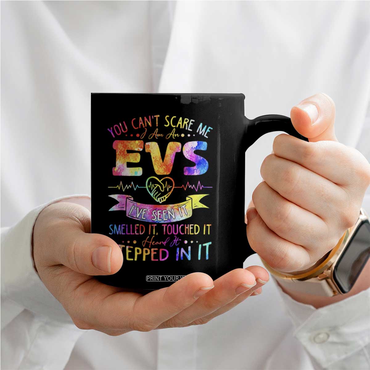 You Can't Scare Me I Am An EVS Specialist Coffee Mug Funny Environmental Services Appreciation Gift