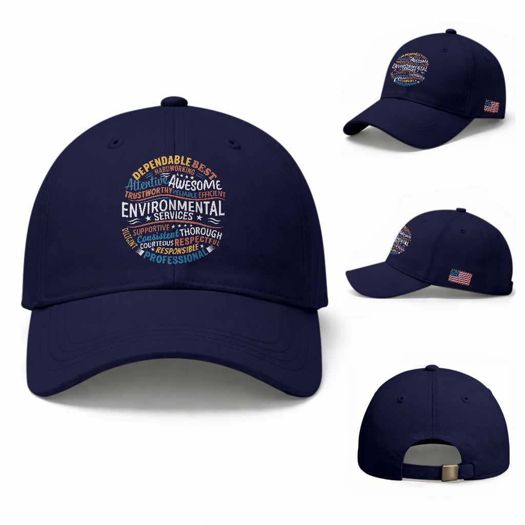 Dependable Environmental Services Baseball Cap Proud Hospital EVS Staff Healthcare Housekeeper Appreciation Gift