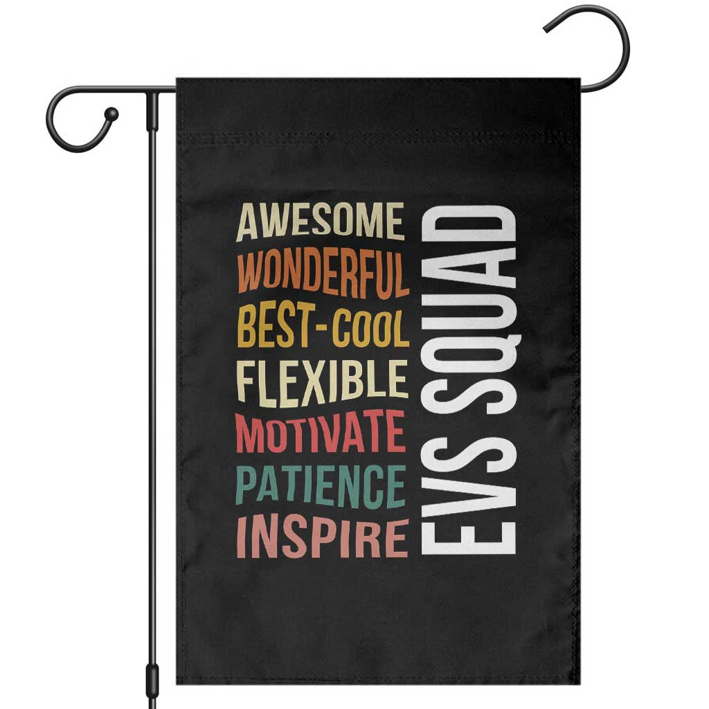 Awesome EVS Squad Appreciation Garden Flag Environmental Services Team Hospital Housekeeping Crew