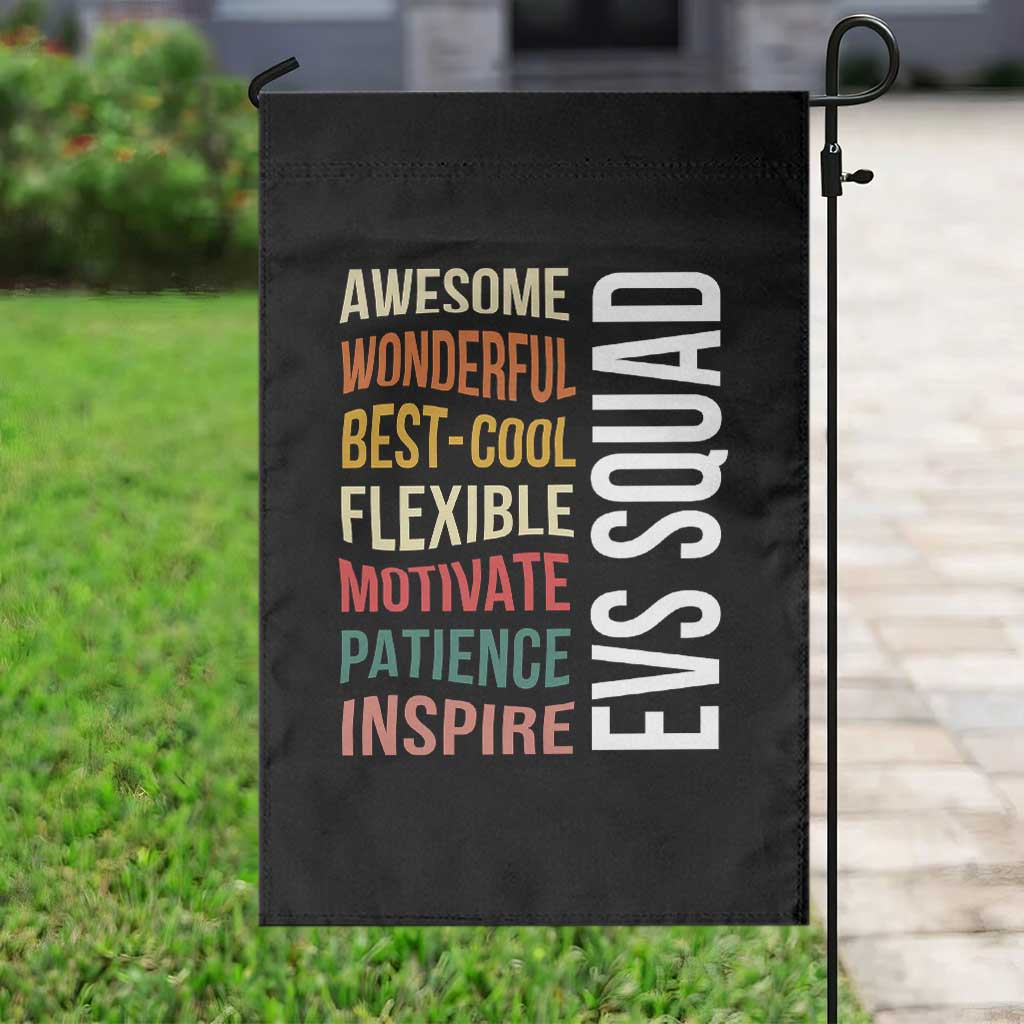 Awesome EVS Squad Appreciation Garden Flag Environmental Services Team Hospital Housekeeping Crew