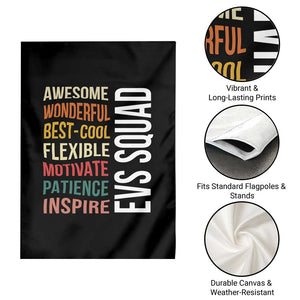 Awesome EVS Squad Appreciation Garden Flag Environmental Services Team Hospital Housekeeping Crew