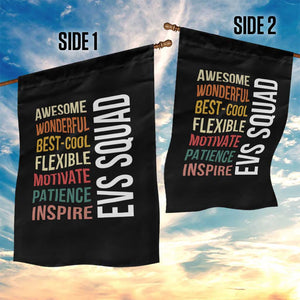 Awesome EVS Squad Appreciation Garden Flag Environmental Services Team Hospital Housekeeping Crew