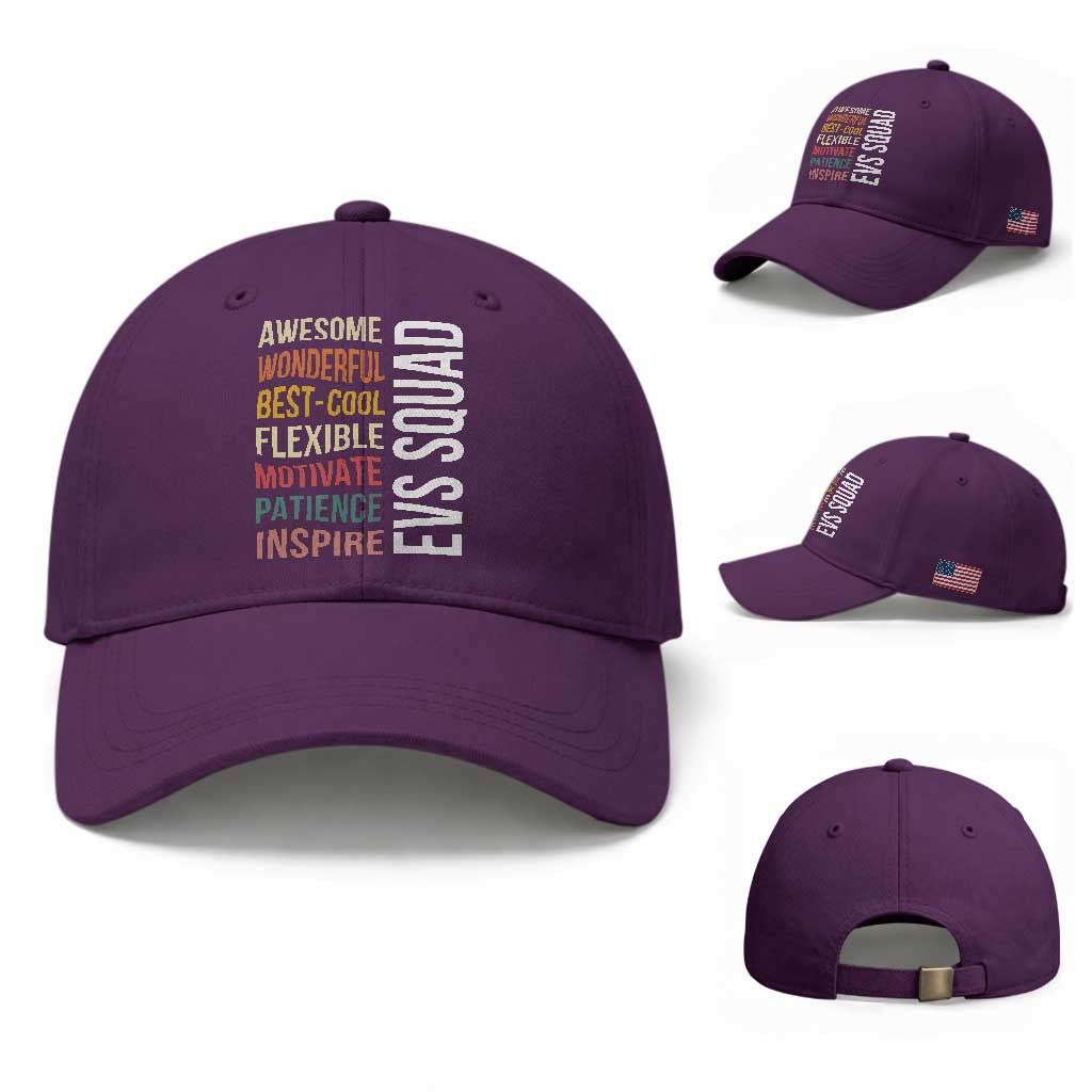 Awesome EVS Squad Appreciation Baseball Cap Environmental Services Team Hospital Housekeeping Crew
