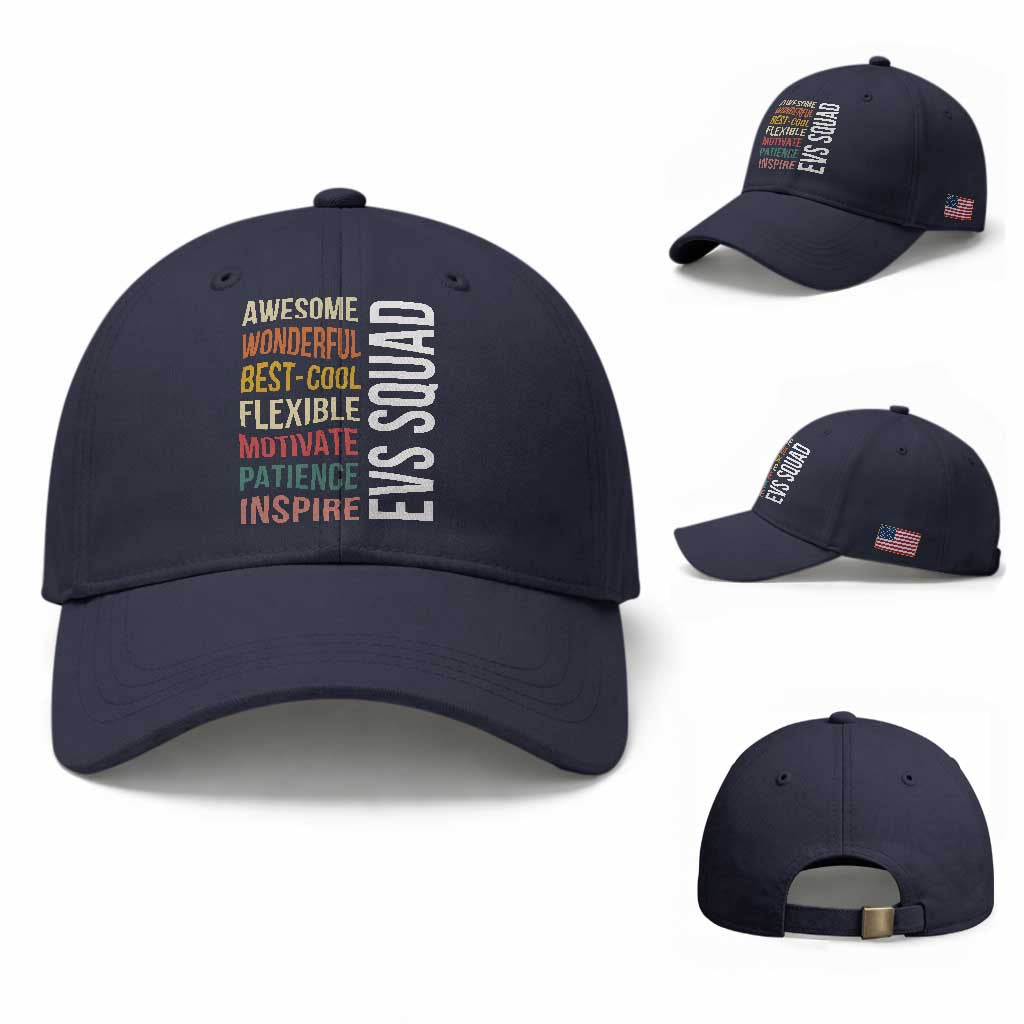 Awesome EVS Squad Appreciation Baseball Cap Environmental Services Team Hospital Housekeeping Crew