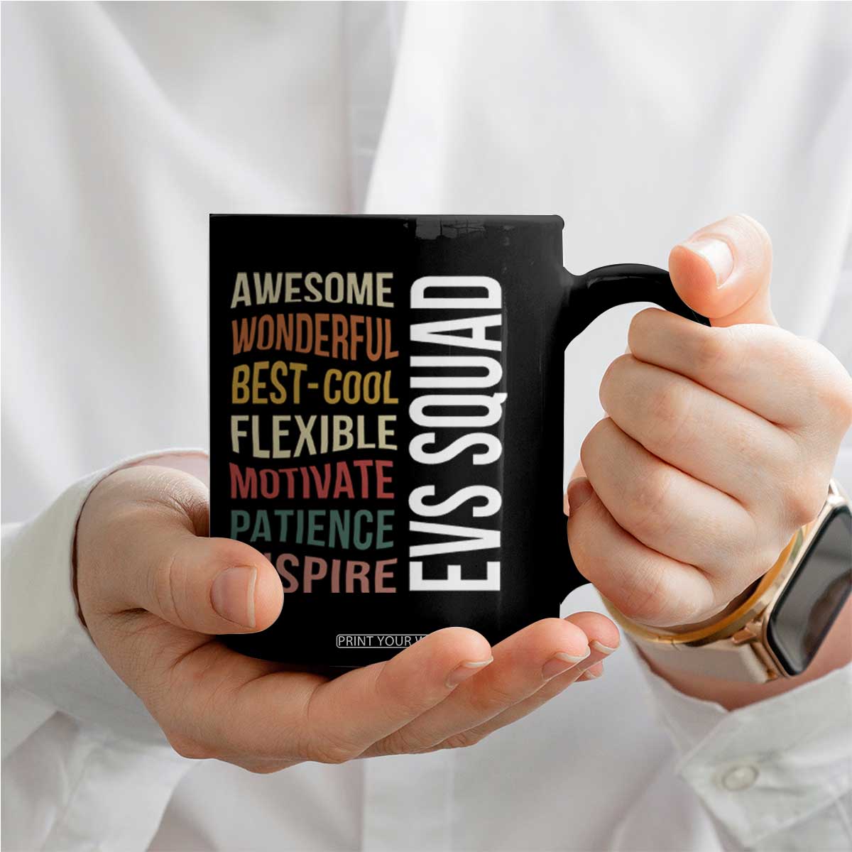 Awesome EVS Squad Appreciation Coffee Mug Environmental Services Team Hospital Housekeeping Crew