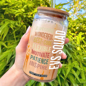 Awesome EVS Squad Appreciation Glass Can Environmental Services Team Hospital Housekeeping Crew
