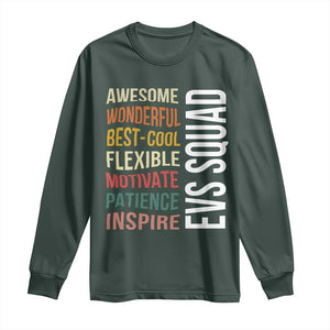 Awesome EVS Squad Appreciation Long Sleeve Shirt Environmental Services Team Hospital Housekeeping Crew