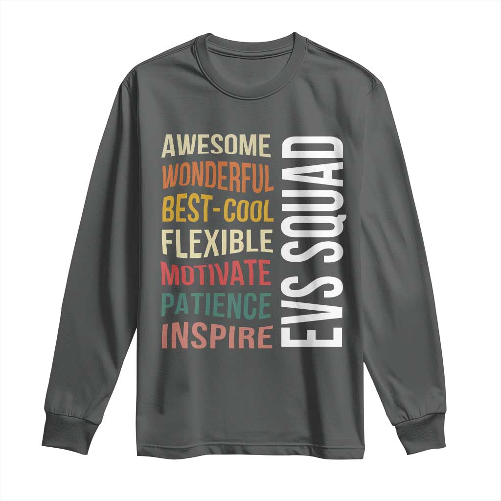 Awesome EVS Squad Appreciation Long Sleeve Shirt Environmental Services Team Hospital Housekeeping Crew