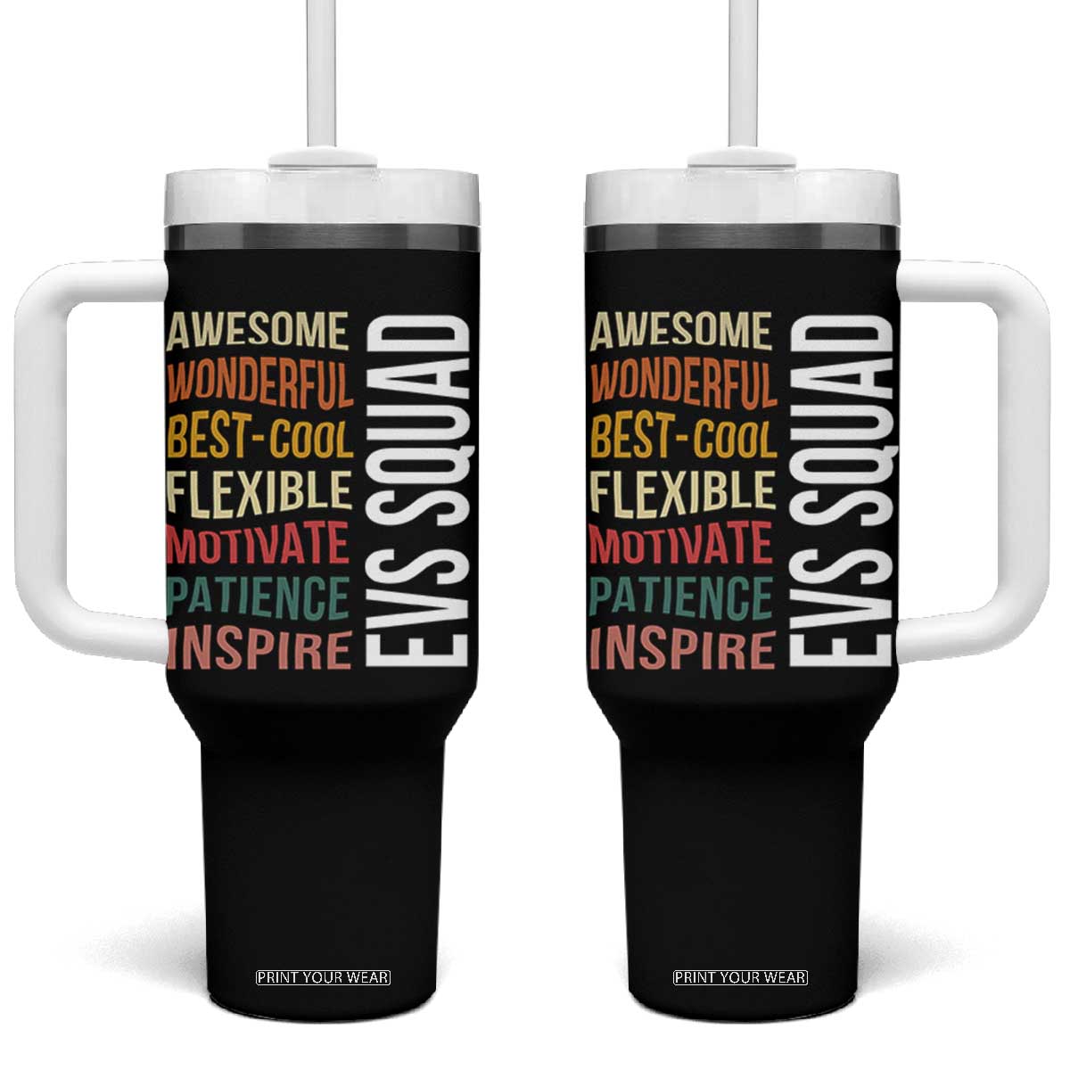 Awesome EVS Squad Appreciation Tumbler With Handle Environmental Services Team Hospital Housekeeping Crew