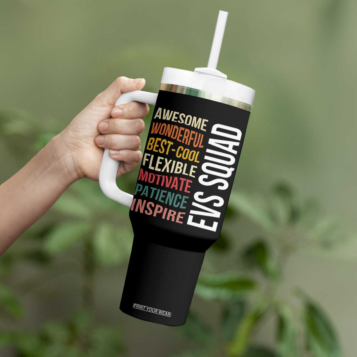 Awesome EVS Squad Appreciation Tumbler With Handle Environmental Services Team Hospital Housekeeping Crew
