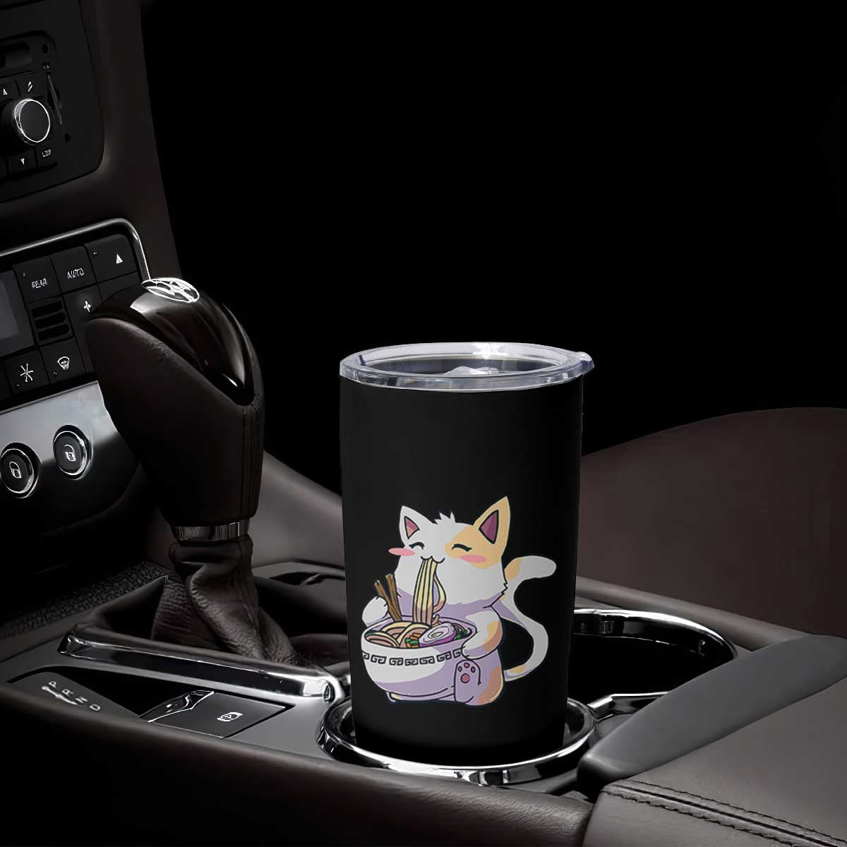 Ramen Cat Kawaii Tumbler Cup Anime Japanese Neko Cute Graphic TS02 Print Your Wear