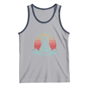 Retro Kawaii Cat Ramen Tank Top Anime Otaku Japanese Noodles Lover Aesthetic TS02 Athletic Heather Navy Print Your Wear