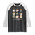 Kawaii Sushi Set Raglan Shirt Japanese Food Lover Anime Otaku Manga TS02 Black White Print Your Wear